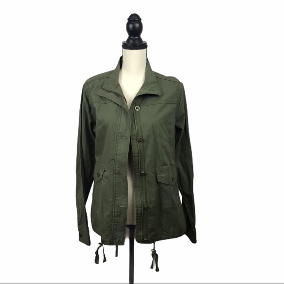Sonoma Linen Blend Olive Green Jacket - Picture 4 of 9